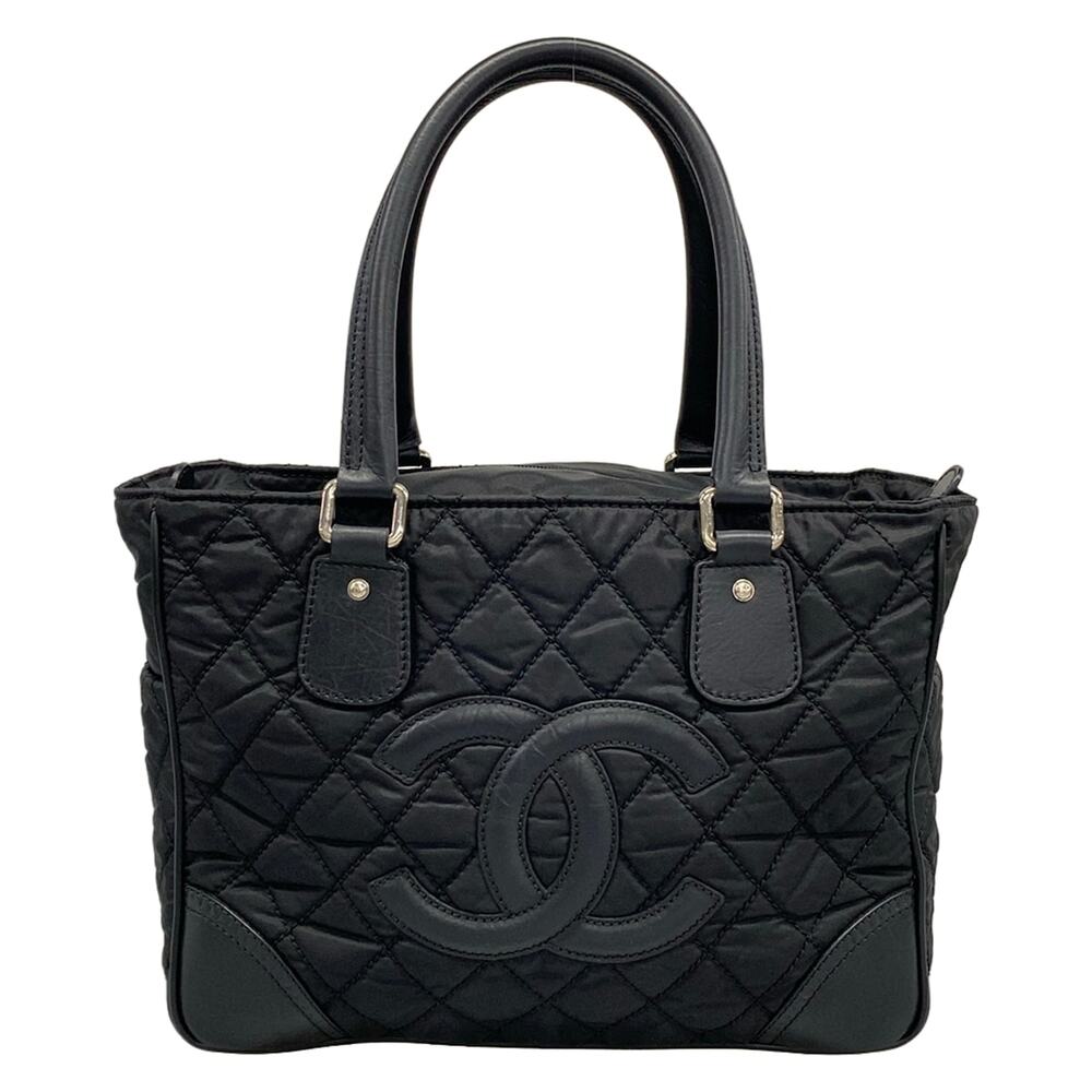 Chanel Paris New York Line Tote Bag A33100 Nylon Leather
